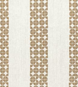 Fairmont Stripe Embroidery Fabric by Anna French Bronze