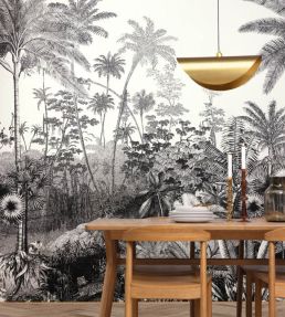 Fantastic Forest Mural by Caselio Noir et Blanc