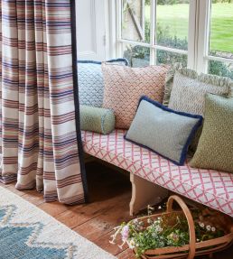 Claiborne Fabric by Madeaux 01 Red and Blue
