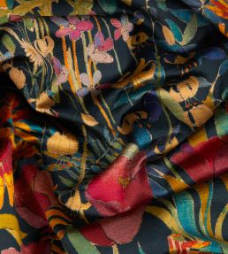 Faria Flowers in Vintage Velvet Fabric by Liberty Lichen
