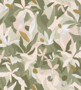Fauve Wallpaper by Caselio Kaki / Beige / Dore