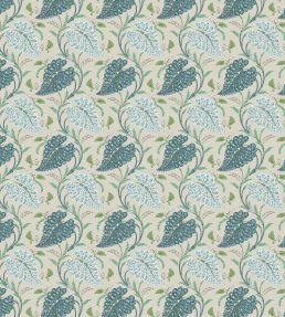 Felbrigg Fabric by Nina Campbell Indigo/Green