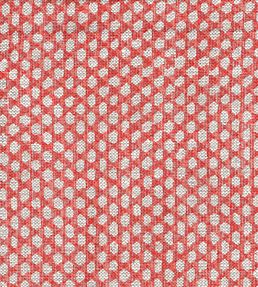 Wicker Linen Fabric by Fermoie Red
