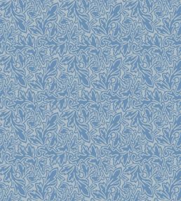Feuille Wallpaper by Farrow & Ball Parma Gray / Cooks Blue