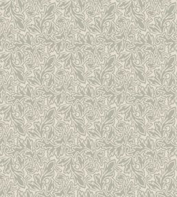 Feuille Wallpaper by Farrow & Ball School House White / Blue Gray