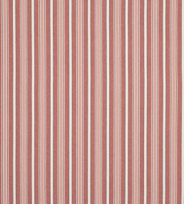 Firle Stripe Fabric by Jane Churchill Red