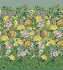 Fleur D'Artistes Mural by Designers Guild Vintage Green