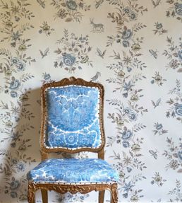 Fleurie Wallpaper by Lewis & Wood Forget Me Not