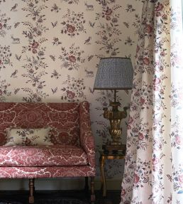 Fleurie Fabric by Lewis & Wood Peppermint Rose