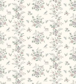 Fleurie Fabric by Lewis & Wood Peppermint Rose