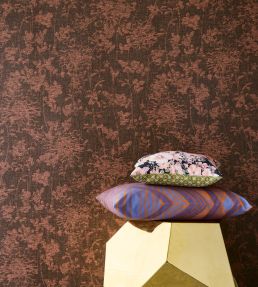 Floral Mist Wallpaper by Eijffinger Red