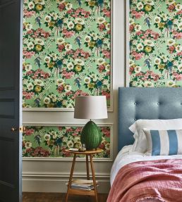 Floral Serenade Wallpaper by 1838 Wallcoverings Verde