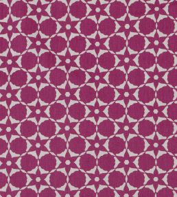 Flower Cut Out Fabric by Vanderhurd Magenta/Champignon