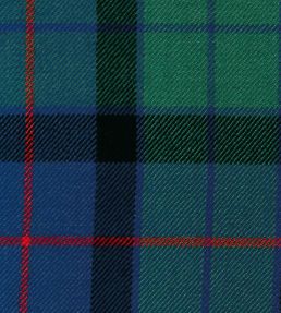 Flower Of Scotland Fabric by The Isle Mill Blue/Green