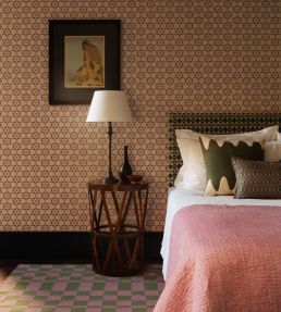 Flower Stencil Wallpaper by Vanderhurd Brownstone