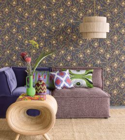 Flowers of Africa Wallpaper by Eijffinger Purple/Lilac