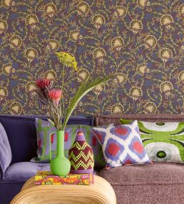 Flowers of Africa Wallpaper by Eijffinger Purple/Lilac