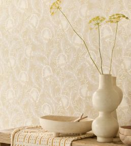 Flowers of Africa Wallpaper by Eijffinger White/Cream