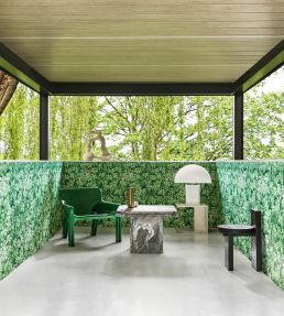 Foglie e Civette Wallpaper by Cole & Son Forest Green