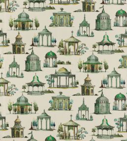 Follies Fabric by Mulberry Home Emerald