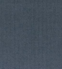 Fresco Herringbone Fabric by Ian Mankin Navy