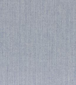 Fresco Herringbone Fabric by Ian Mankin Navy