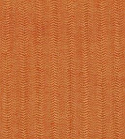 Fresco Herringbone Fabric by Ian Mankin Rust