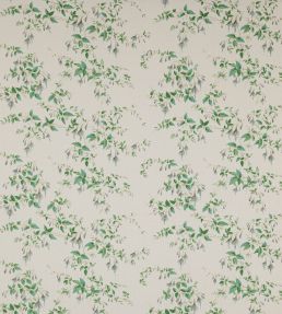 Fuchsia Linen Fabric by Colefax and Fowler Silver/Leaf