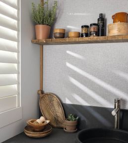 Gaze Metal Wallpaper by Caselio Pourpre Or