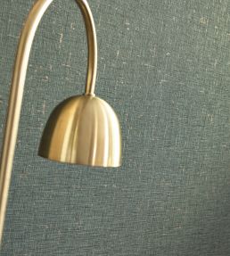 Gaze Metal Wallpaper by Caselio Vert Eucalyptus Or