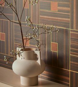 Geo Square Mural by Eijffinger Brown/Taupe