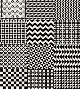 Geometrico Wallpaper by Cole & Son Black & White