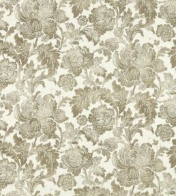 Gilded Damask Fabric by Zoffany Snow Linen