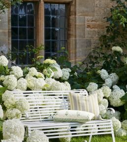 Gillan Stripe Fabric by Colefax and Fowler Blue