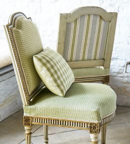 Gillan Stripe Fabric by Colefax and Fowler Blue