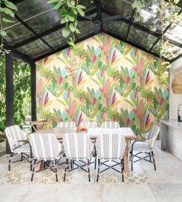 Glasshouse Wallpaper by Ohpopsi Forest & Chestnut