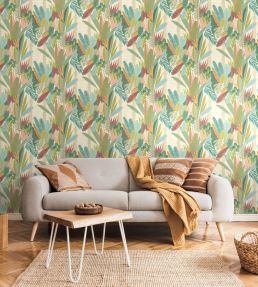 Glasshouse Wallpaper by Ohpopsi Forest & Chestnut