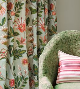 Gloriana Fabric by Jane Churchill Aqua