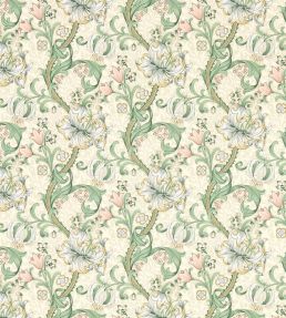 Golden Lily Wallpaper by Clarke & Clarke Linen/Blush