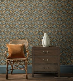 Iris Meadow Wallpaper by GP & J Baker Pink/Green