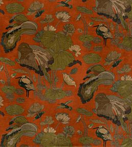 Nympheus Velvet Fabric by GP & J Baker Spice