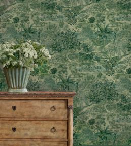 Ramayana Wallpaper by GP & J Baker Emerald