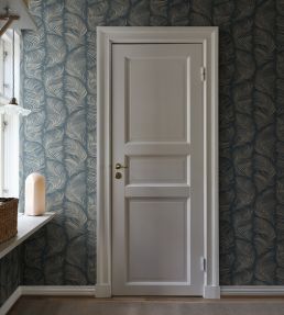 Grace Wallpaper by Sandberg Midnight Blue