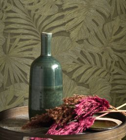 Granada Wallpaper by Casadeco Vert Kaki