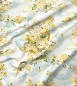Grand Bouquet Fabric by Warner House Ochre