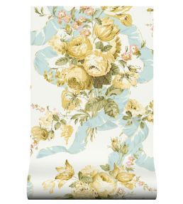 Grand Bouquet Wallpaper by Warner House Ochre