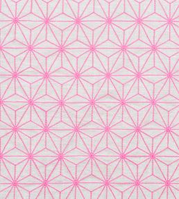 Grande Etoile Fabric by Vanderhurd Hot Pink/Natural