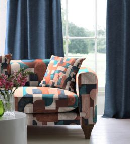 Grande Ikon Fabric by Arley House Brick