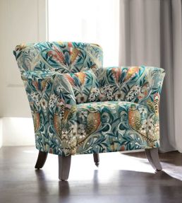 Grande Rostherne Fabric by Arley House Aqua