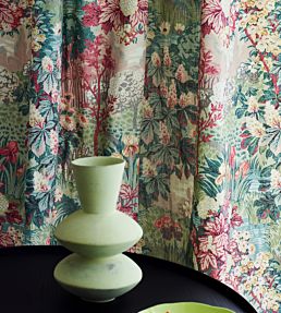 Greenway Fabric by Jane Churchill Soft Green/Pink